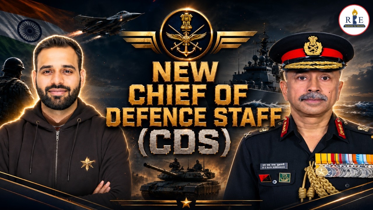 ⚔️ Chief of Defence Staff CDS | New Appointment | SSC CGL & Railway 2026