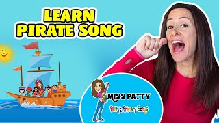 Pirate Song for Children | Come Sail Away With Me! | Patty Shukla