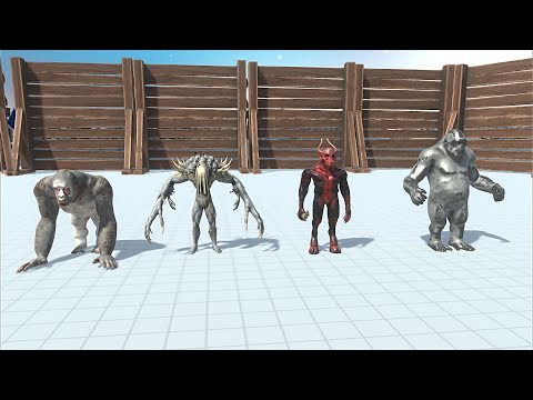GORO WITH OLD GORO & SCOURGE WITH KOZAROG VS FACTION - Animal Revolt Battle Simulator