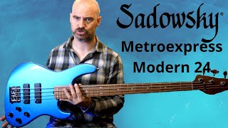 Video thumbnail for Sadowsky Metroexpress Modern 24. Gran bajo. by Bass Advisor