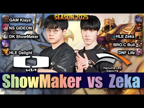 HLE Zeka vs DK ShowMaker - Zeka AZIR vs ShowMaker GALIO Mid - Patch 25.16 KR Ranked | lolrec