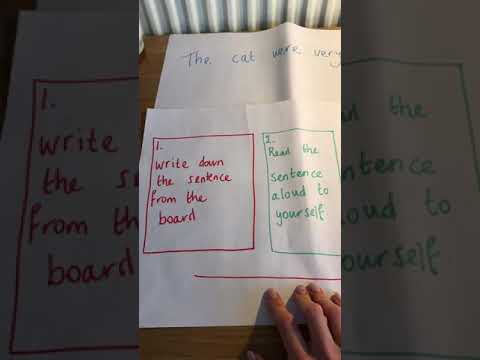 Screenshot of video: Written instructions using Talking tins