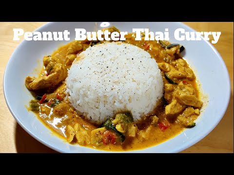 How to make THAI RED CHICKEN CURRY - with Peanut Butter