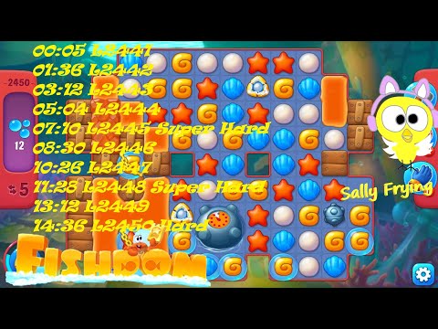 Fishdom level 2441 to 2450