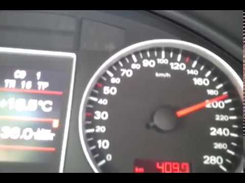 Audi A4 2.0TS 2008 B7 Quattro 220hp acceleration 0-200 km/h
