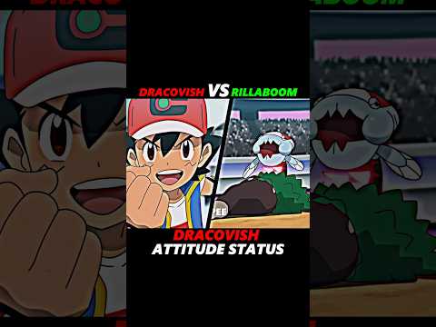 Dracovish VS Rillaboom ll Dracovish Attitude Status ll #shorts #pokemon