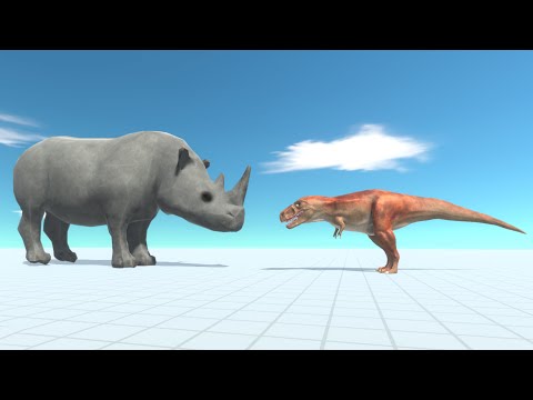 GIANT RHINOCEROS vs UNITS - Animal Revolt Battle Simulator