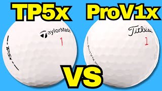 Cutting Open TP5X vs PRO V1x Golf Balls! (What’s Inside?) Titleist vs TaylorMade!