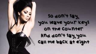 Nicole Scherzinger - Try With Me (Lyrics)