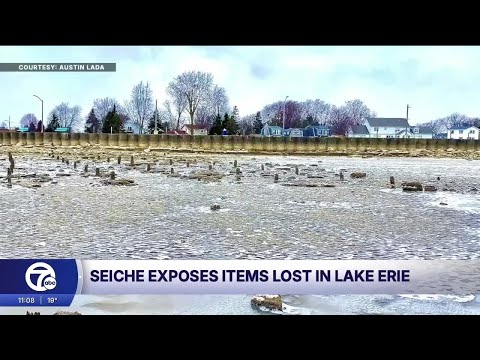 Lake Erie seiche exposes hidden treasures and decades-old stories