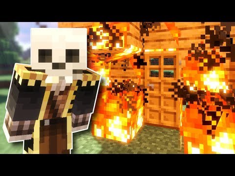 Our Building Caught Fire and Zombies Attack! - Minecraft Multiplayer Gameplay