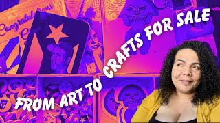 From Art to Crafts to Sell | Turn your Artwork Into Hand Crafted Items | Vendor Item Ideas