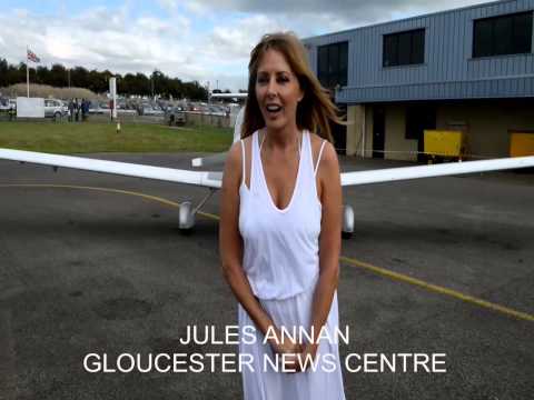 Carol Vorderman takes the ALS Ice Bucket Challenge @ Gloucestershire Airport