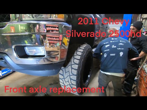2011 Chevy Silverado 2500 duramax front axle shaft replacement