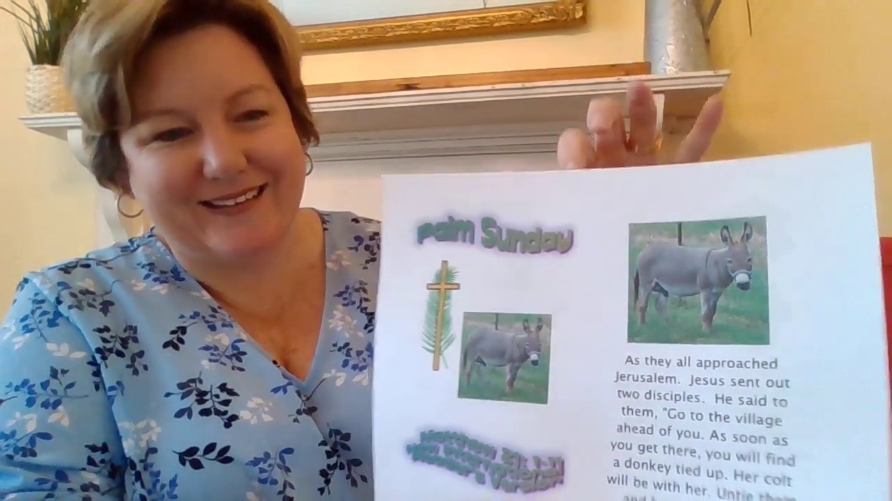 Palm Sunday explanation and palm coloring sheet
