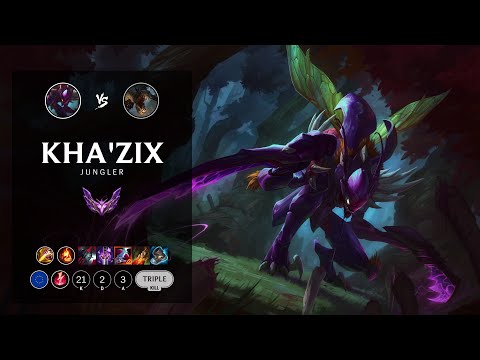 Kha'Zix Jungle vs Fiddlesticks - EUW Master Patch 12.18