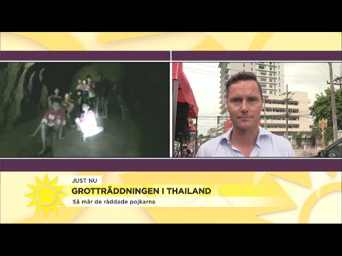 Direkt från Thailand där tredje räddningsinsatsen är inledd – ”Vi hoppas på ett - Nyhetsmorgon (TV4)