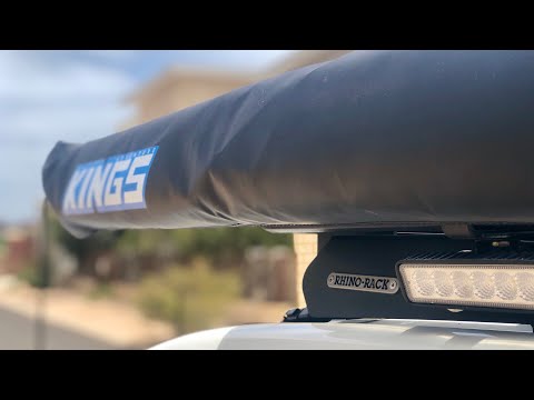 Rhino-Rack Backbone, Kings Awning install, Prado 150