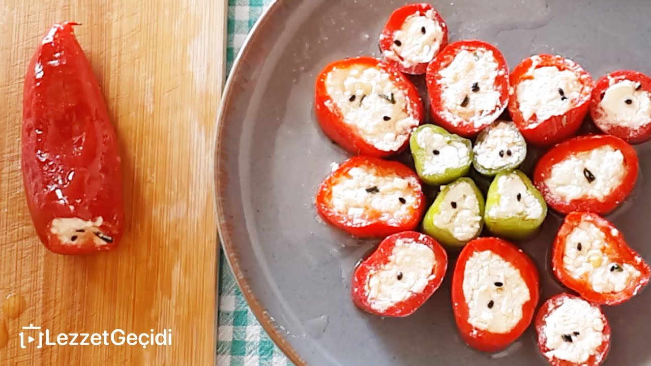 LOR PEYNİR DOLGULU Biber Turşusu Nasıl Yapılır