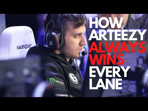How Arteezy Wins Every Lane