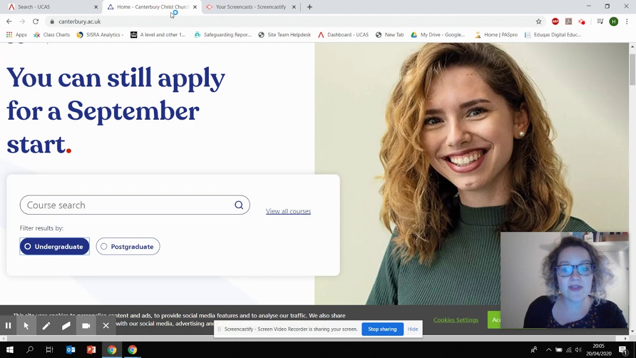 UCAS website for Year 12 students