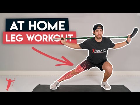 HOCKEY LEG WORKOUT [AT HOME!] 🏒