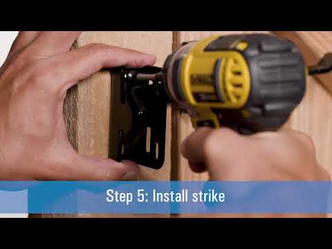 Gate Thumb Latch Installation - National Hardware