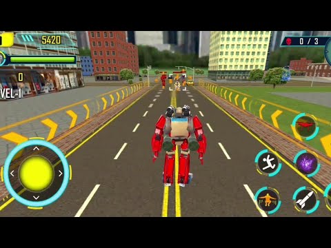 Drone Robot Car Transformation Game-Android Gameplay