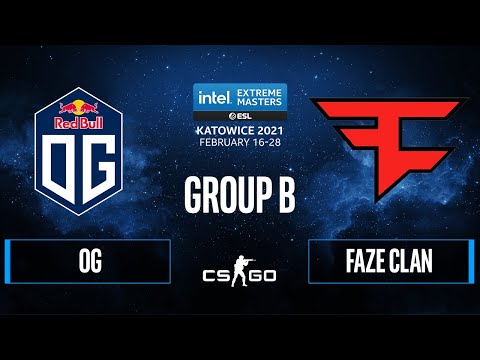 CS:GO - OG vs. FaZe Clan [Mirage] Map 1 - IEM Katowice 2021 - Group B