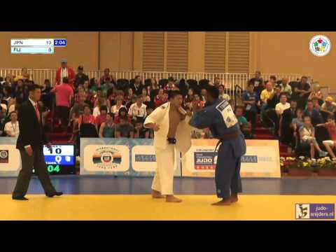 Judo 2013 World Championships Cadets Miami: Shirakawa (JPN) - Takayawa (FIJ) [-90kg]