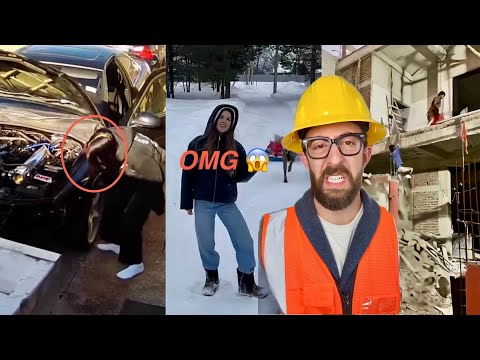 Unbelievably smart Workers & hilarious failures #construction #adamrose 