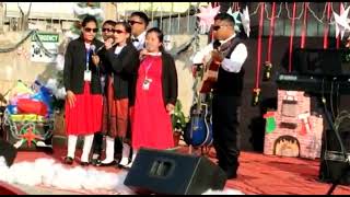 Christmas song by Blind Lead to Martin Luther University we had invited.