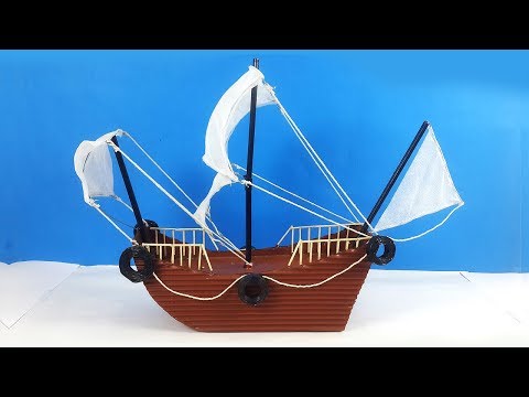 Kids Activities – How to Make a Ship from Waste Cardboard