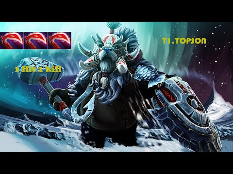 TOPSON MID TUSKAR 1 HIT 1 KILL. DOTA2 WORLD