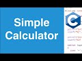 Simple Calculator C Programming Example