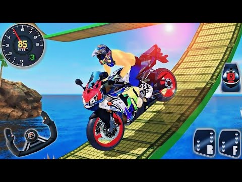 What A GT Moto Stunt Driving Simulator 3D - Motocross Bike Racing Tracks - Android GamePlay