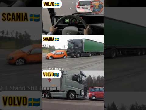 Thumbnail for "Volvo vs Scania vs Volvo: Auto-Brake Showdown" by video, Car, Vehicle, Truck, vide, video i