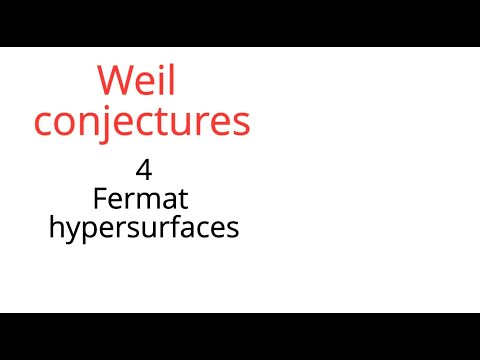 Weil conjectures 4 Fermat hypersurfaces