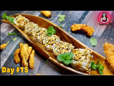 Rolinho de Sushi Tempura de Frango l ซูชิไก่เทมปุระ