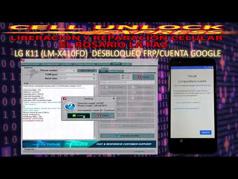 LG K11 ( LM-X410FO )  FRP / CUENTA GOOGLE