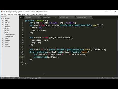 Google map api in php mysql part 3 get latitude longitude using geocode