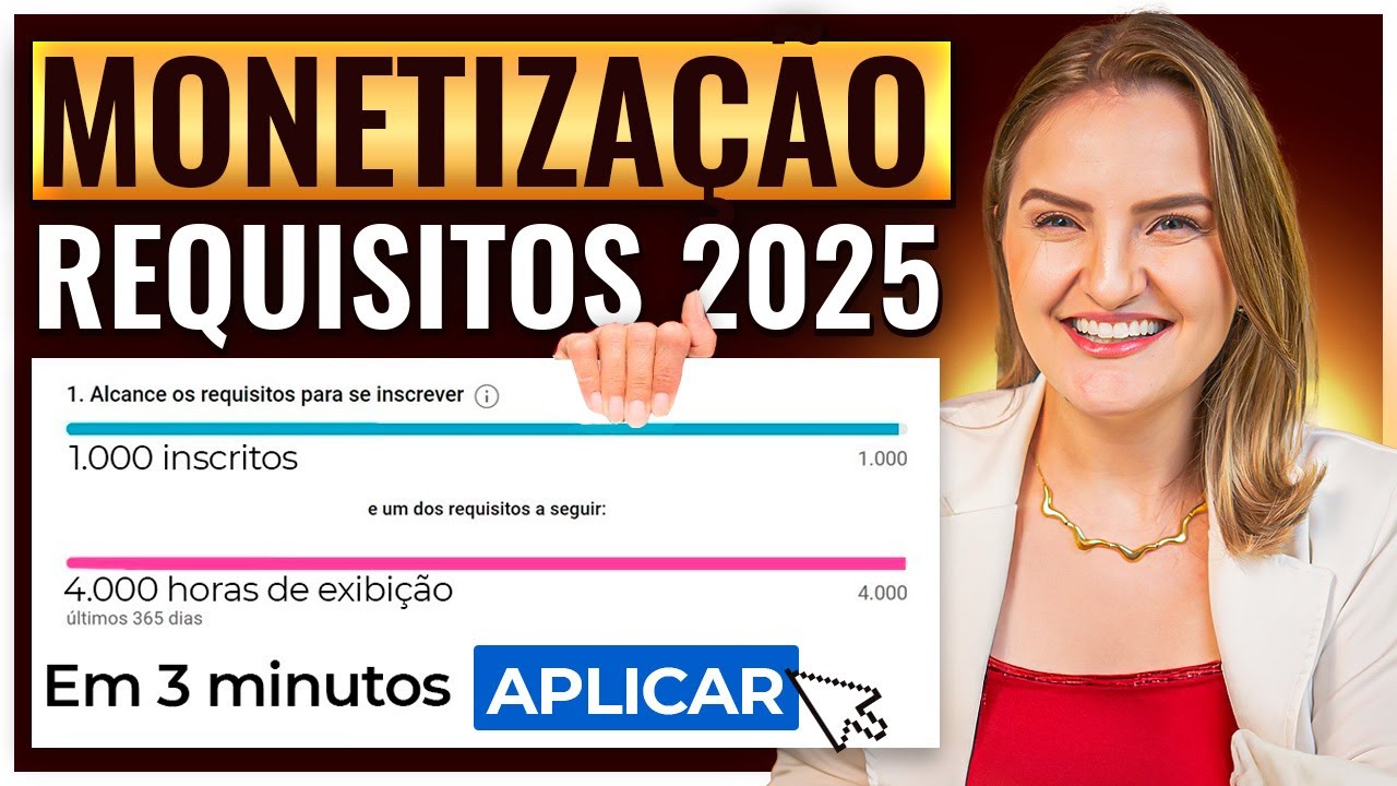 COMO MONETIZAR o CANAL +RÁPIDO em 2025! (GUIA ATUALIZADO)