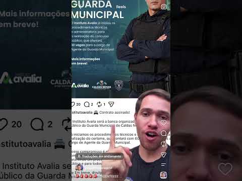 Edital a qualquer momento GCM CALDAS NOVAS
