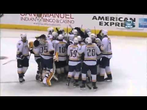 Nashville Predators @ Los Angeles Kings 01/31/2013 Sergei Kostitsyn Shootout Goal