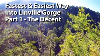 preview picture of video 'Part 1 - Easiest and Fastest Hike Into Linville Gorge at Linville Falls'