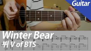 Download lagu V of BTS - Winter Bear | Guitar Cover TAB Chord Instrumental Karaoke mp3