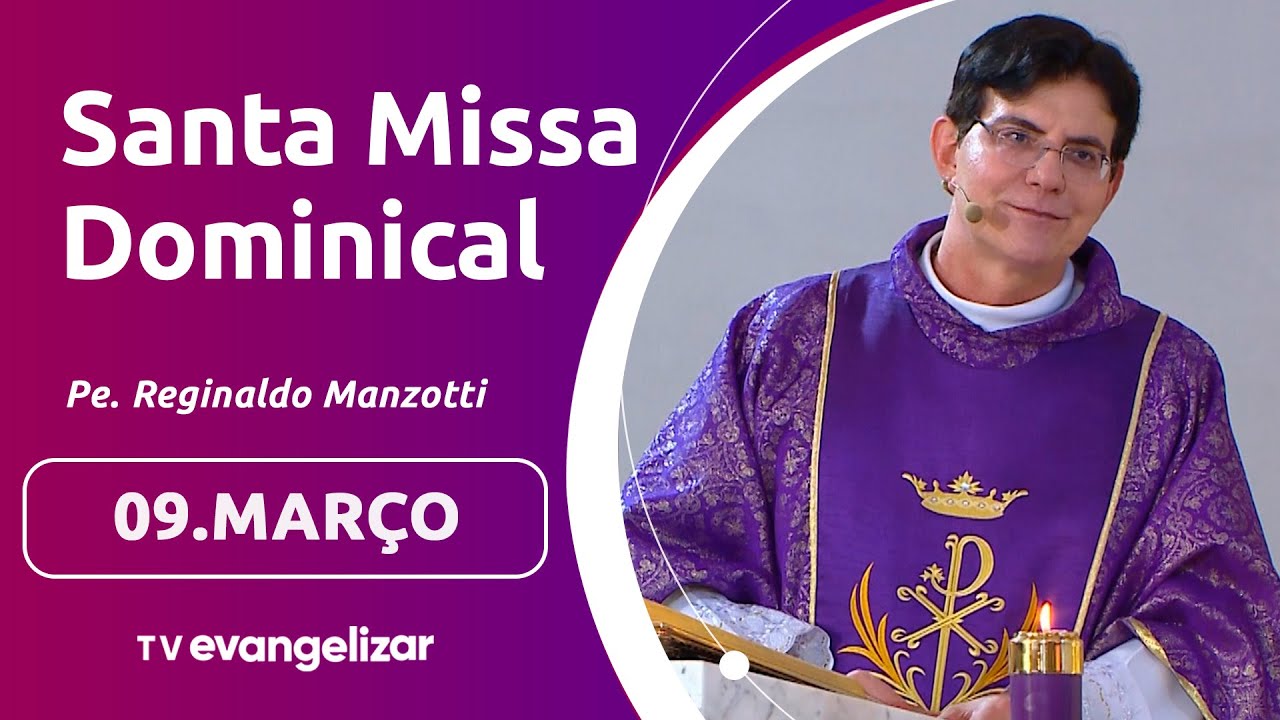 1º Domingo da Quaresma | 09/03/25 | Santa Missa Dominical com @PadreManzottiOficial