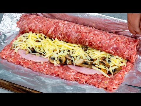 Jag rullar ihop köttfärsen och lägger i frysen. Godaste köttfärslimpan ever!