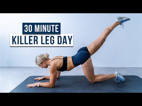 30 MIN KILLER Lower Body HIIT Workout - No Repeat, No equipment