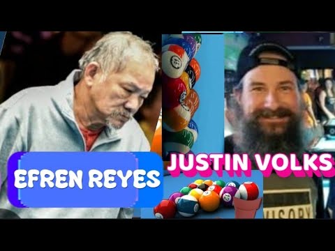 POOL MATCH IN 2023 DERBY CITY CLASSIC  Efren Reyes VERSUS JUSTIN VOLKS #billiards